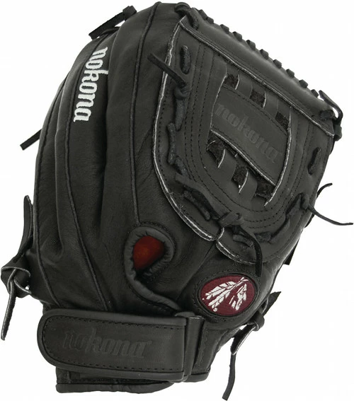 12.5 Inch Nokona Buckaroo Black BF1250CBLK Infield/Pitcher Fastpitch Softball Glove 3 12.5 Inch Nokona Buckaroo Black BF1250CBLK Infield/Pitcher Fastpitch Softball Glove