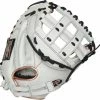 33 Inch Rawlings Liberty Advanced Color Series RLACM33FPRG Women's White/RoseGold/Black Fastpitch Softball Catcher Mitt -Fastpitch Softball Gloves Shop 33 inch rawlings liberty advanced color series rlacm33fprg women s white rosegold black fastpitch softball catcher mitt 10