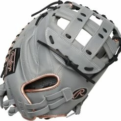 34 Inch Rawlings Liberty Advanced Color Series 4.0 Women's Fastpitch Softball Catcher's Mitt RLACM34FPGRG