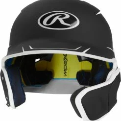 Rawlings Mach MACHEXT-TTJR Junior Two Tone Matte Batting Helmet W/ Extension