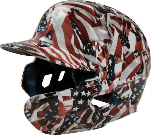 Rawlings Mach USA MACHEXT-USA-SR Senior Batting Helmet W/ Extension 3 Rawlings Mach USA MACHEXT-USA-SR Senior Batting Helmet W/ Extension