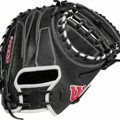 33.5 Inch Wilson A2000 SuperSkin Adult Baseball Catcher Mitt WBW100401335